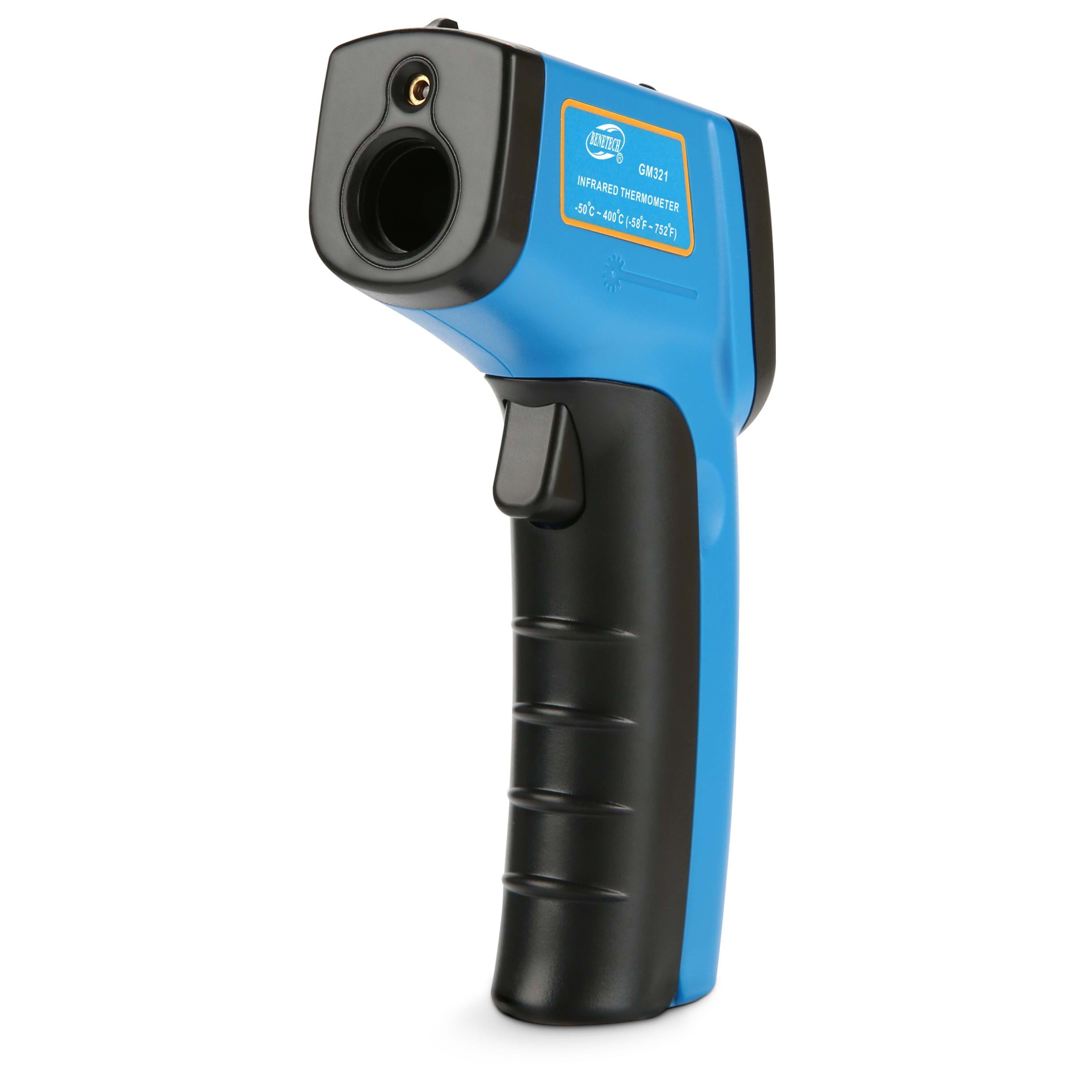 PIROMETR TERMOMETR LASEROWY BEZDOTYKOWY NA PODCZERWIEŃ EMISYJNOŚĆ -50+400°C Marka Benetech