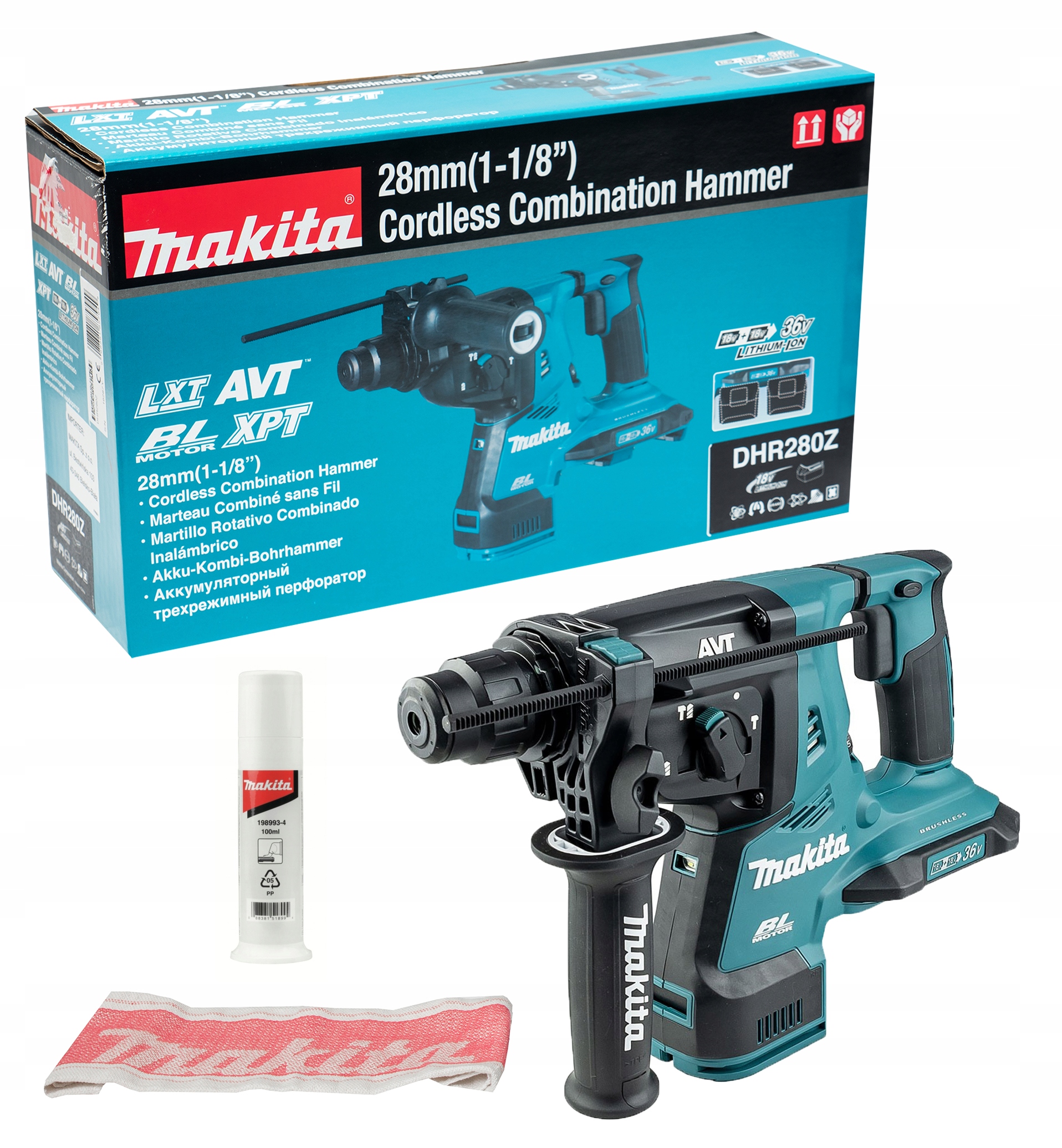 Młotowiertarka Makita Lxt 2x18V DHR280Z 2.8J