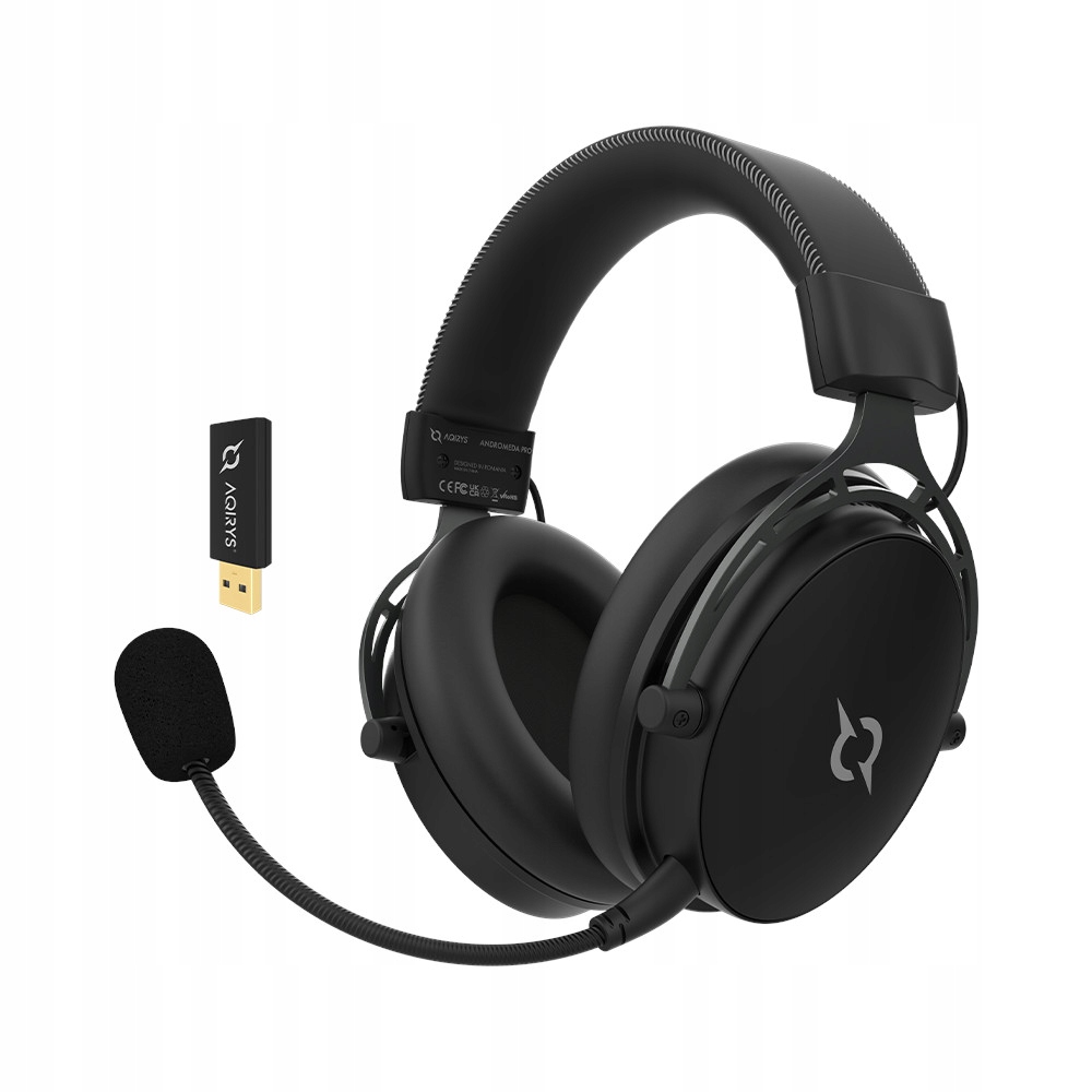 Bezdrátová Sluchátka Aqirys Wireless 2,4 GHz Andromeda Pro černá