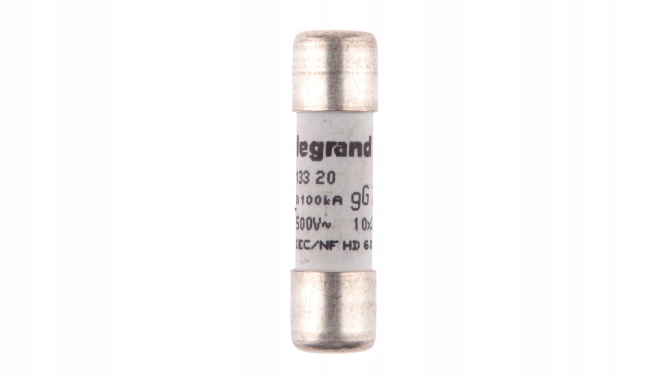 

Wkładka bezpiecznikowa cylindryczna 10x38mm 20A gL
