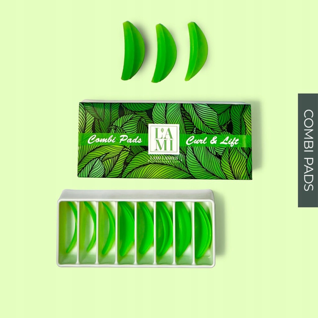 Lami Lashes Combi Pads válečky formy liftingové řasy 8par Green