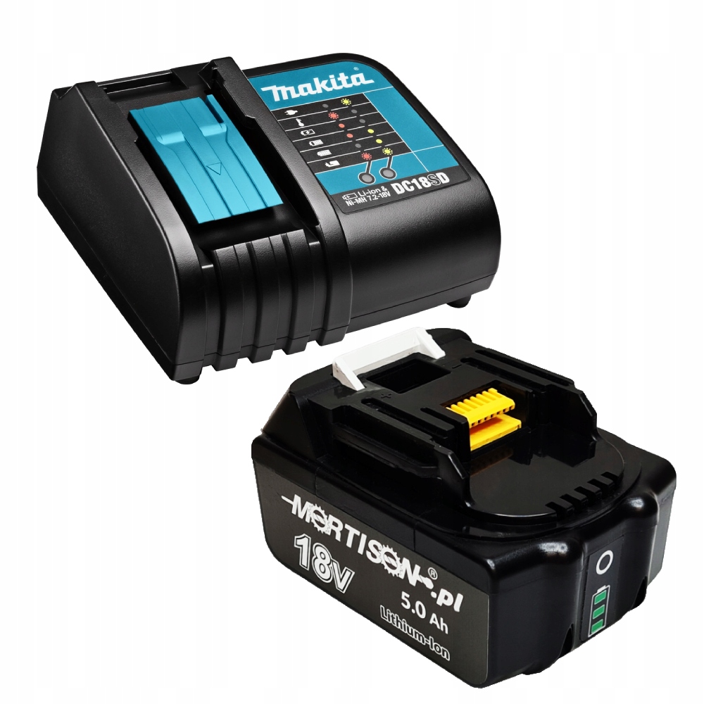Napájecí sada Makita DC18SD Akumulátor Mortison 18V 5Ah BL1850B