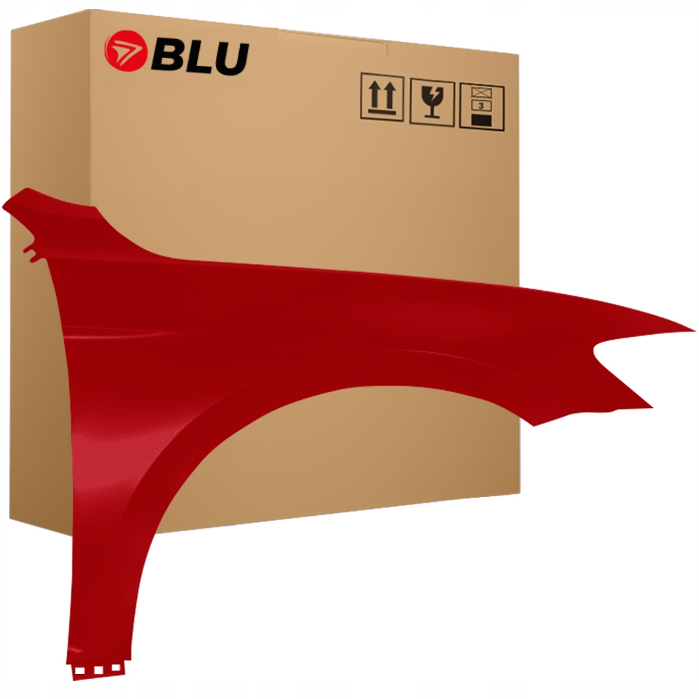 Blu Blatník Vw Passat B8 LY3D pravý červený 14-23 přední pozink TornadoRot