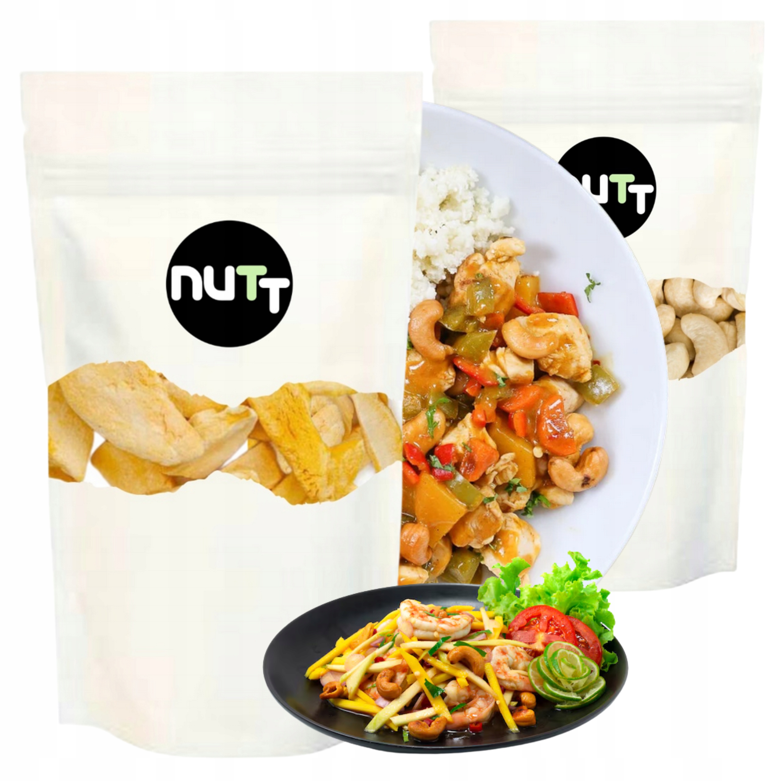 Mango liofilizowane Orzechy nerkowca Zestaw Klasa A 100g 1kg