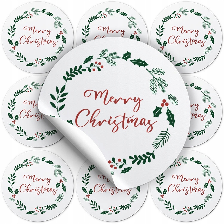 

Naklejki Ozdobne wesołych świąt 10 sztuk