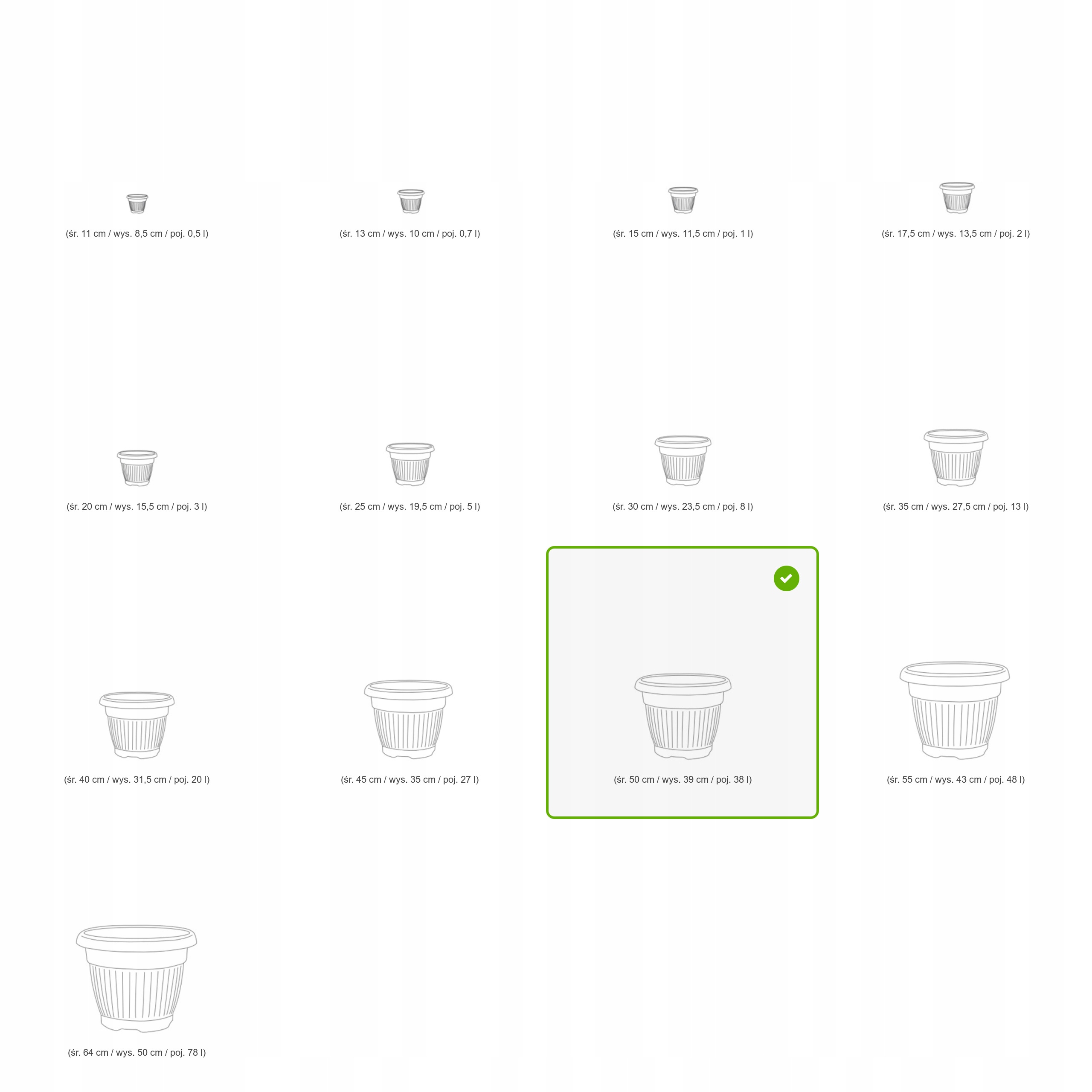 Donica Doniczka PROSPERPLAST TERRA DCE50 Terakota Długość (cm) 50