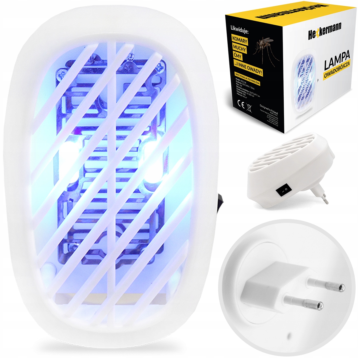 

Lampa Owadobójcza Na Komary Muchy Ćmy Mocna 230V