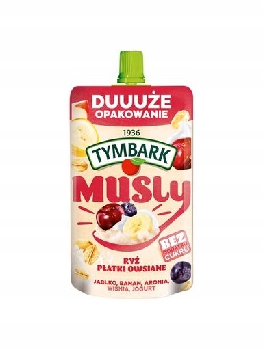 10 x Tymbark Musly rýže ovesné vločky jablko banán aronie višeň jogurt 170 g