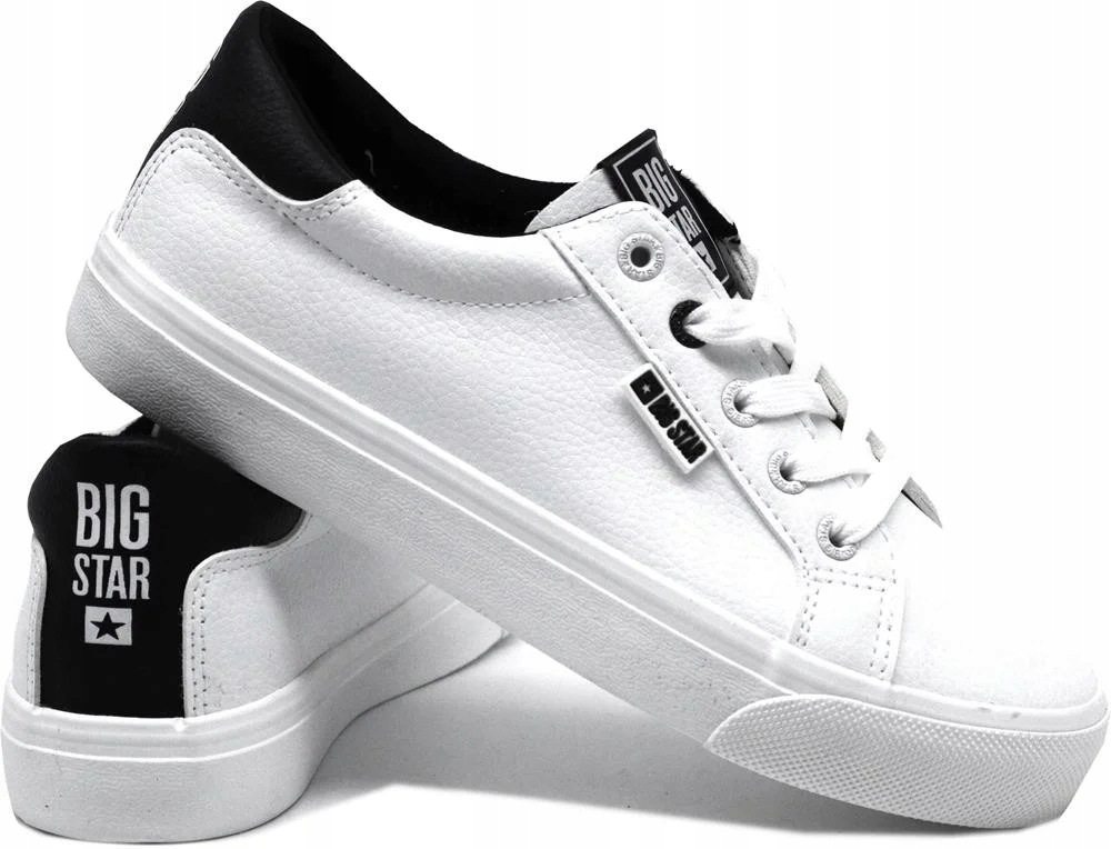 Trampki damskie z ekoskóry Big Star EE274312S białe 40