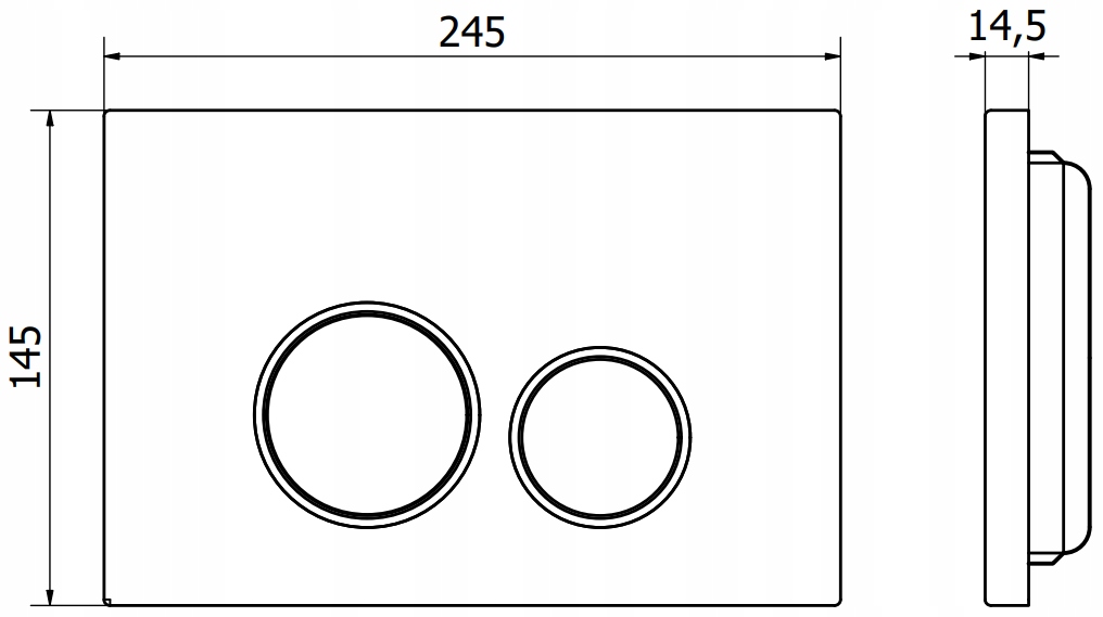 MEXEN NAPO 05 PRZYCISK DO STELAŻA WC CHROM MATOWY Marka Mexen