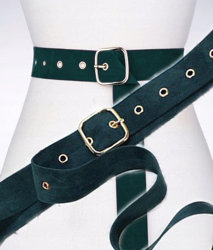 

Pasek Damski 130cm do sukienki - Ciemna Zieleń