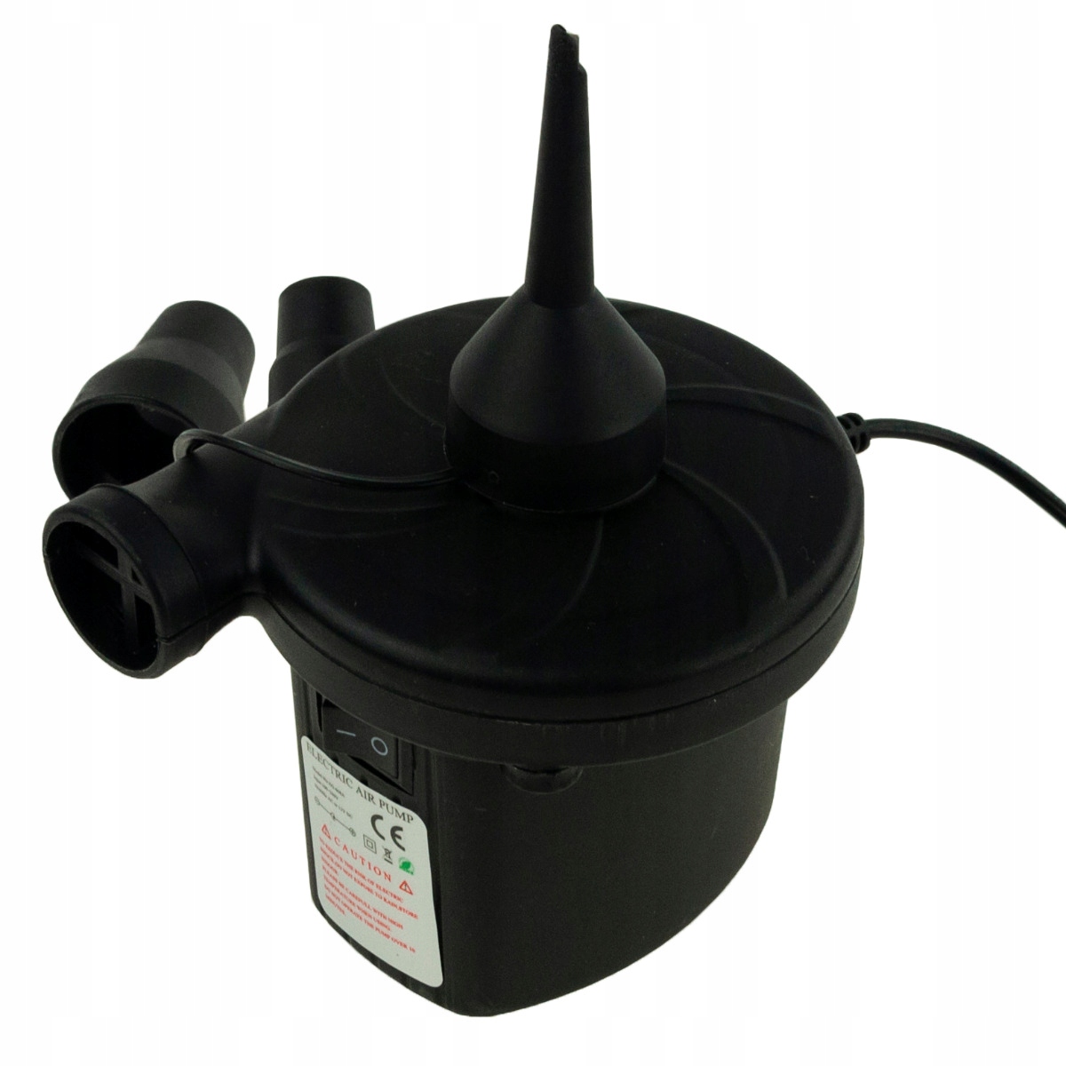 ELEKTRYCZNA POMPKA DO BASENU PIŁKI MATERAC 12V + KOŃCÓWKI ROWERU AUTA Stan opakowania oryginalne
