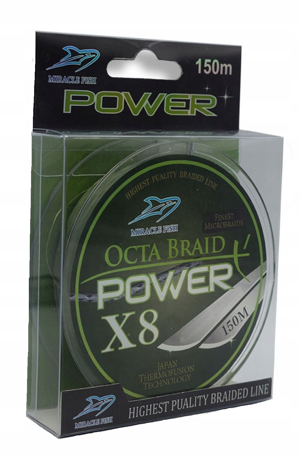 Plecionka Wędkarska Zielona 8 splotowa 0,06mm