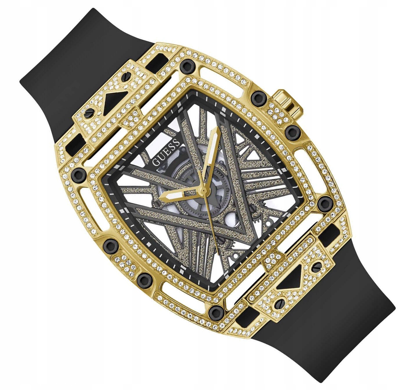 Zlaté Pánské Sportovní Hodinky Guess Legend GW0564G1 50M Vodotěsné