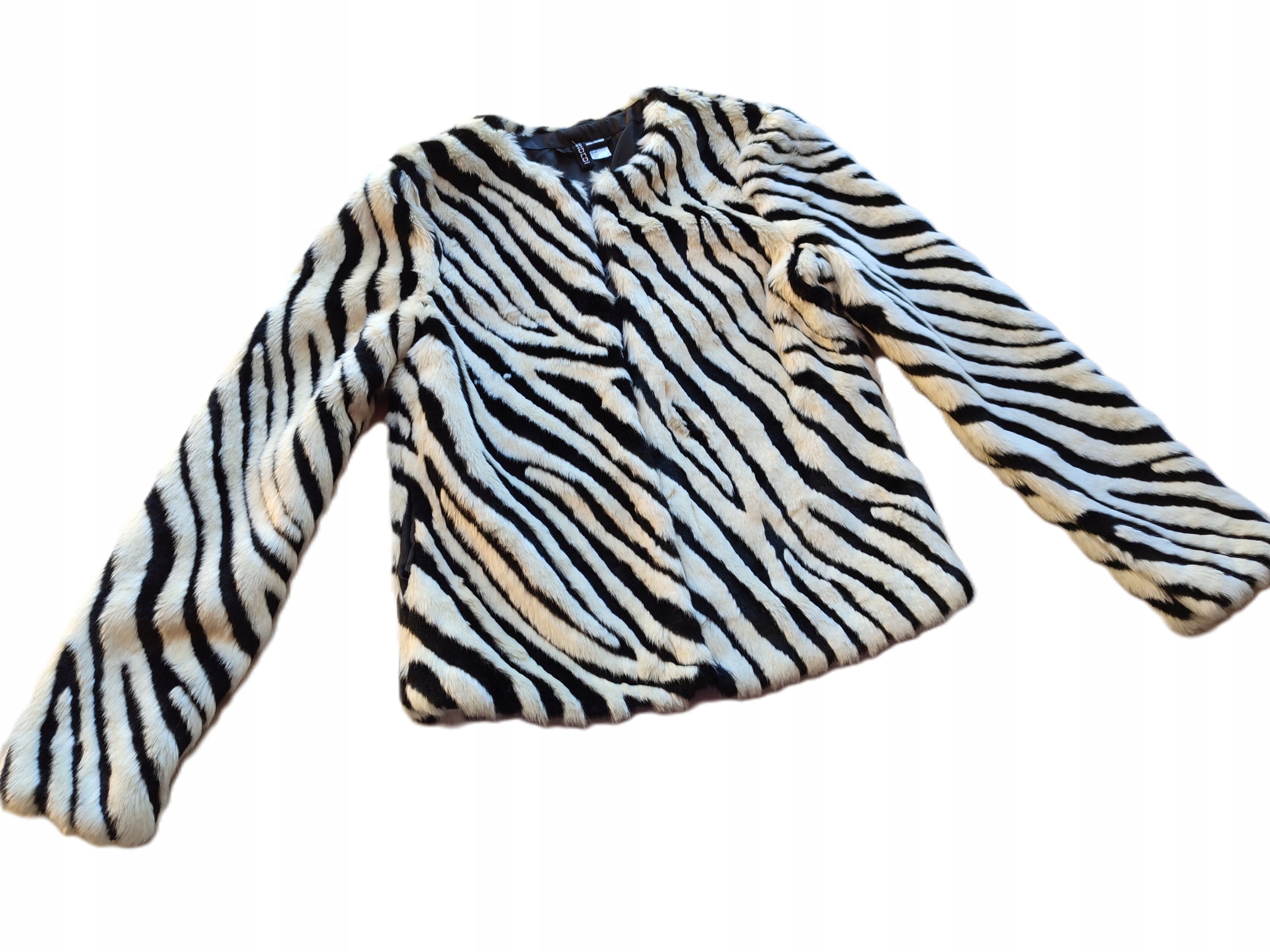 733*H&M_____KURTKA PŁASZCZ FUTRO FUTERKO 36