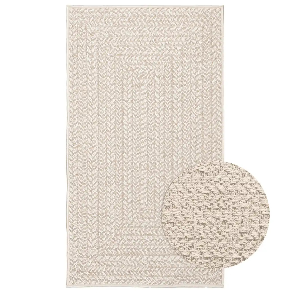 Koberec Zizur krémová 60x110 cm jutový vzhled interiér exteriér Krémová 401