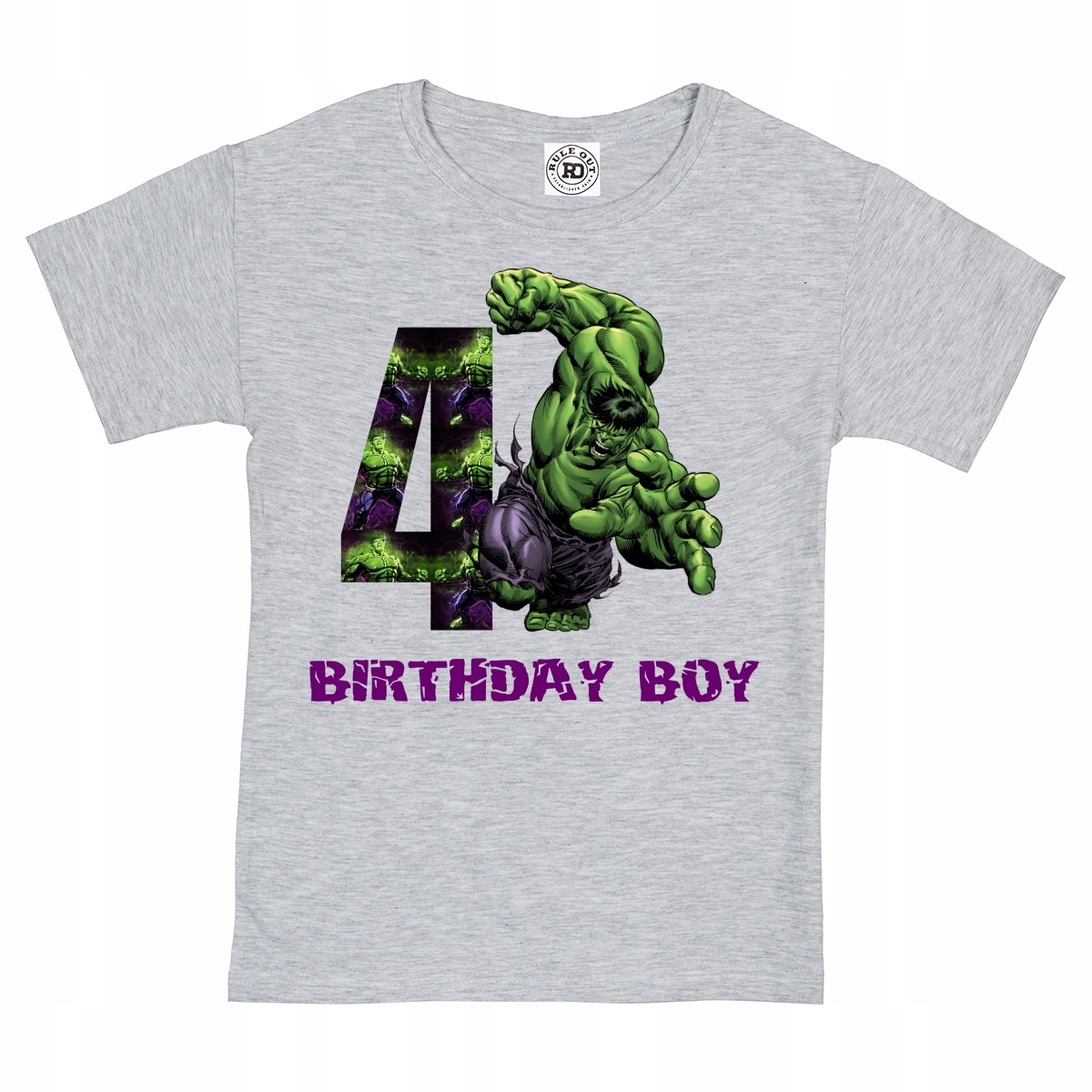 

Dziecięca Koszulka Na 4 Urodziny Hulk Marvel