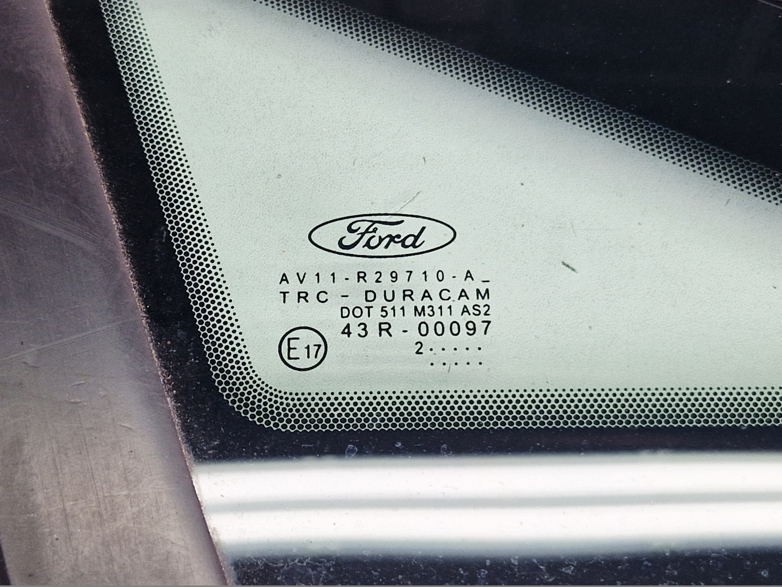 window side right front FORD B-MAX BMAX 2012 ROK