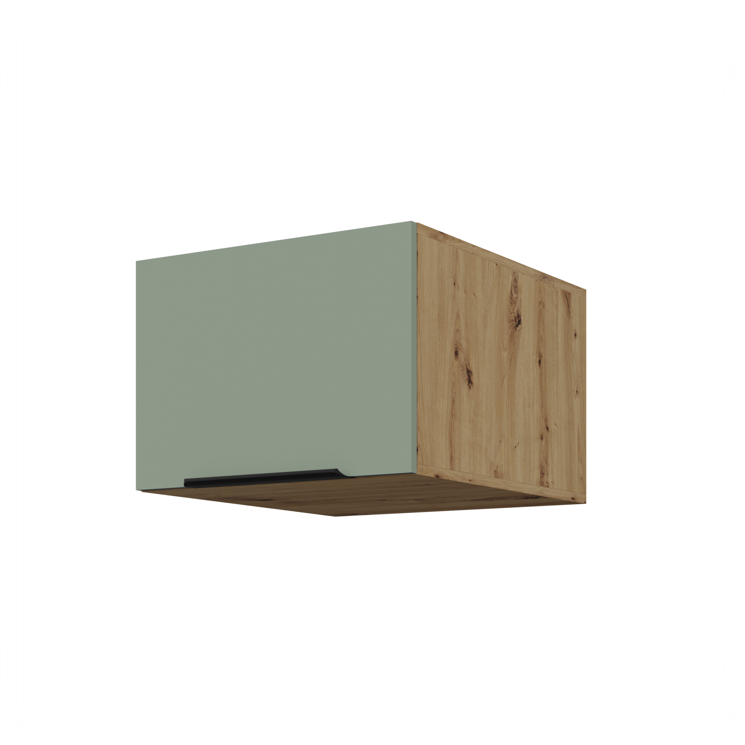 Kuchyňská skříňka Dub Artisan, nadstavec nad ledničku 50 cm Aquamarine