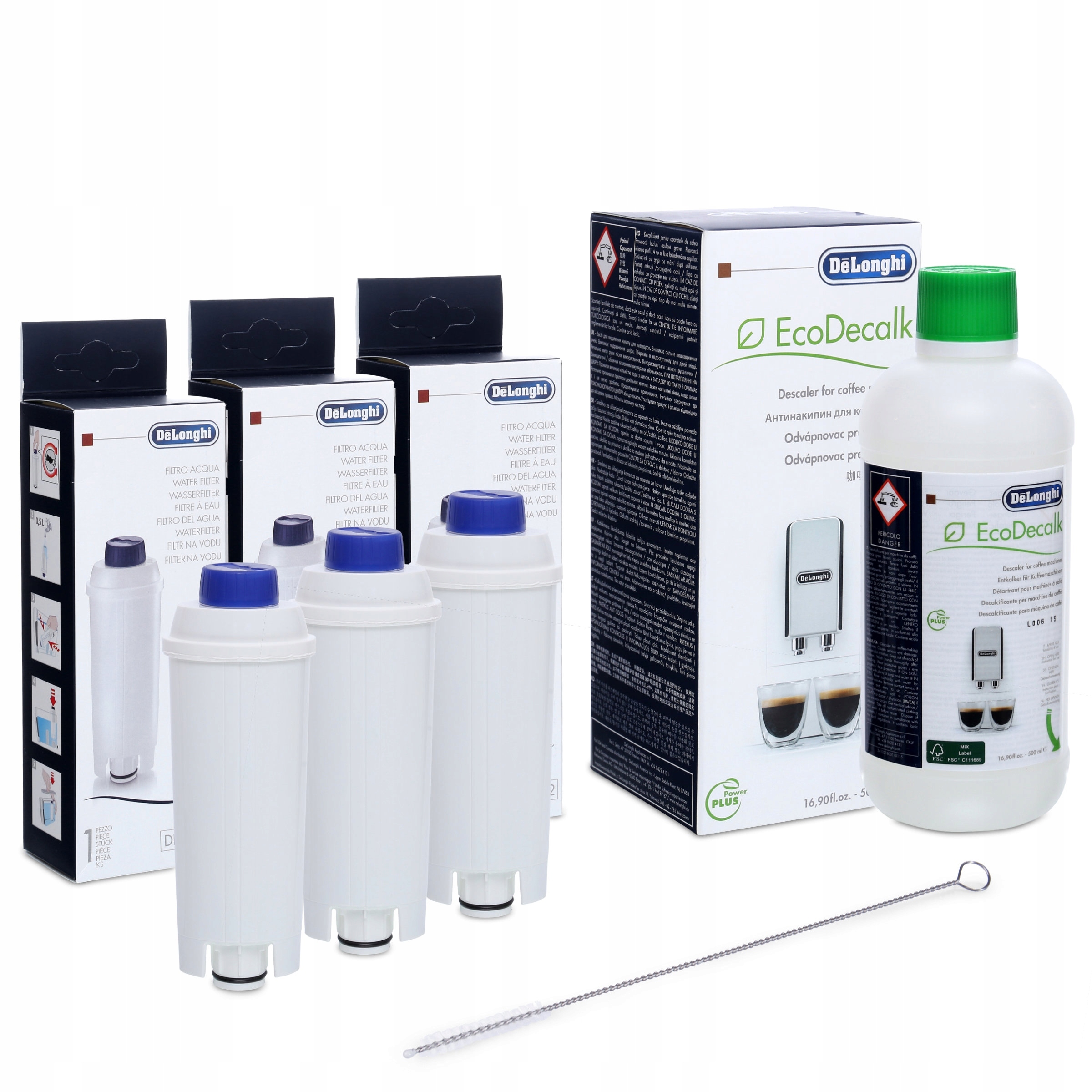 

Zestaw DeLonghi filtr DLSC002 odkamieniacz DLSC500