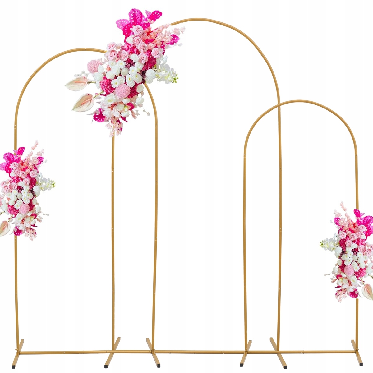 Stelaż Łuk 3 X Ścianka Dekoracyjna Tło Weselne Girlanda Balonowa Wytrzymałe