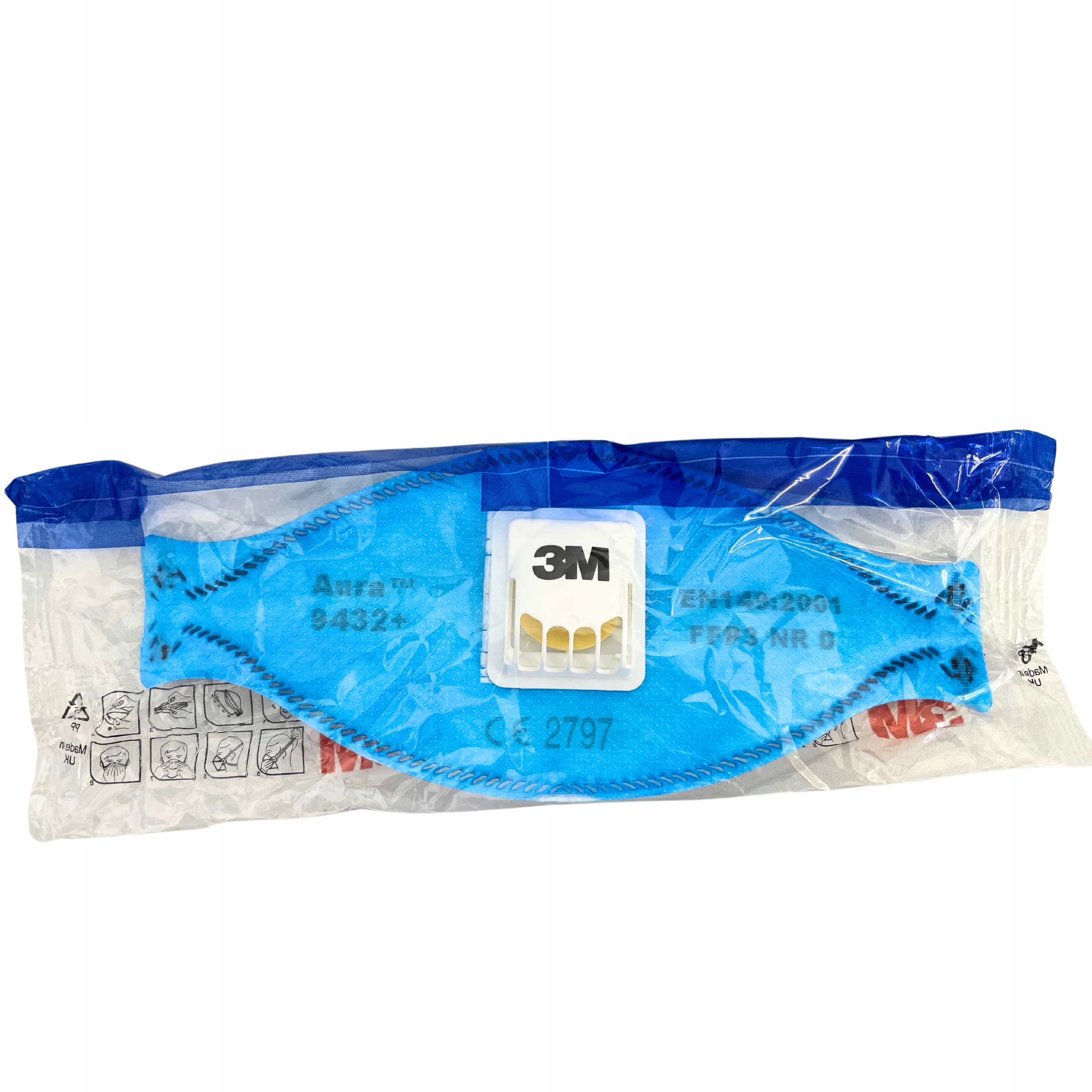 MASKA 3M 9432+ AURA PÓŁMASKA PRZECIWPYŁOWA FFP3 NR D Typ półmaska