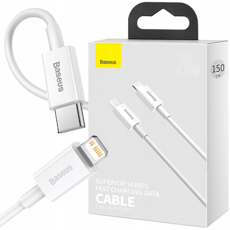 

Kabel do iPhone 14/13/12/11 Usb-c Baseus PD20W 1.5
