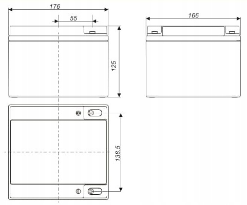 AKUMULATOR BATERIA AGM VRLA TECHNOCELL TCL 28 Ah 12V 28-12 CENTRALA ALRM Marka Technocell