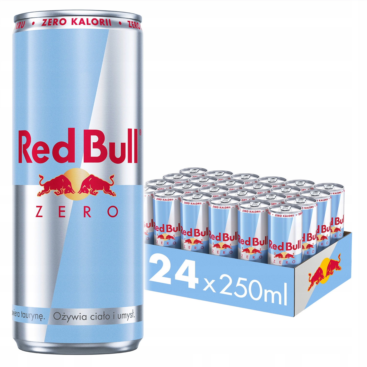 Red Bull napój energetyczny energetyk Zero zero kalorii 24x250 ml