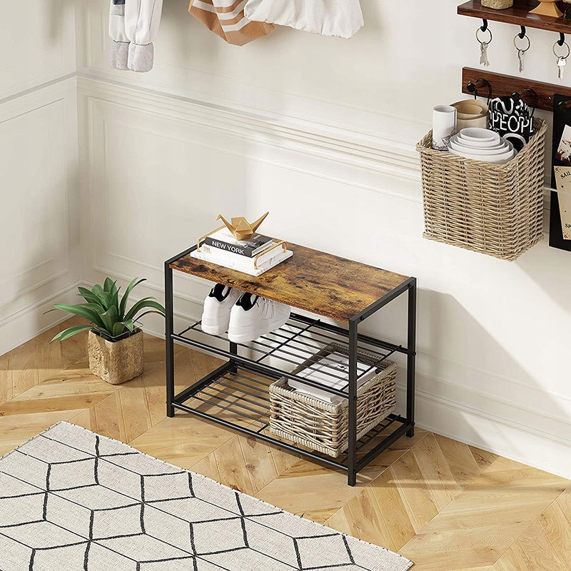 SZAFKA NA BUTY INDUSTRIALNA PÓŁKA NA OBUWIE STOJAK LOFT REGAŁ VINTAGE EAN (GTIN) 5904890423008