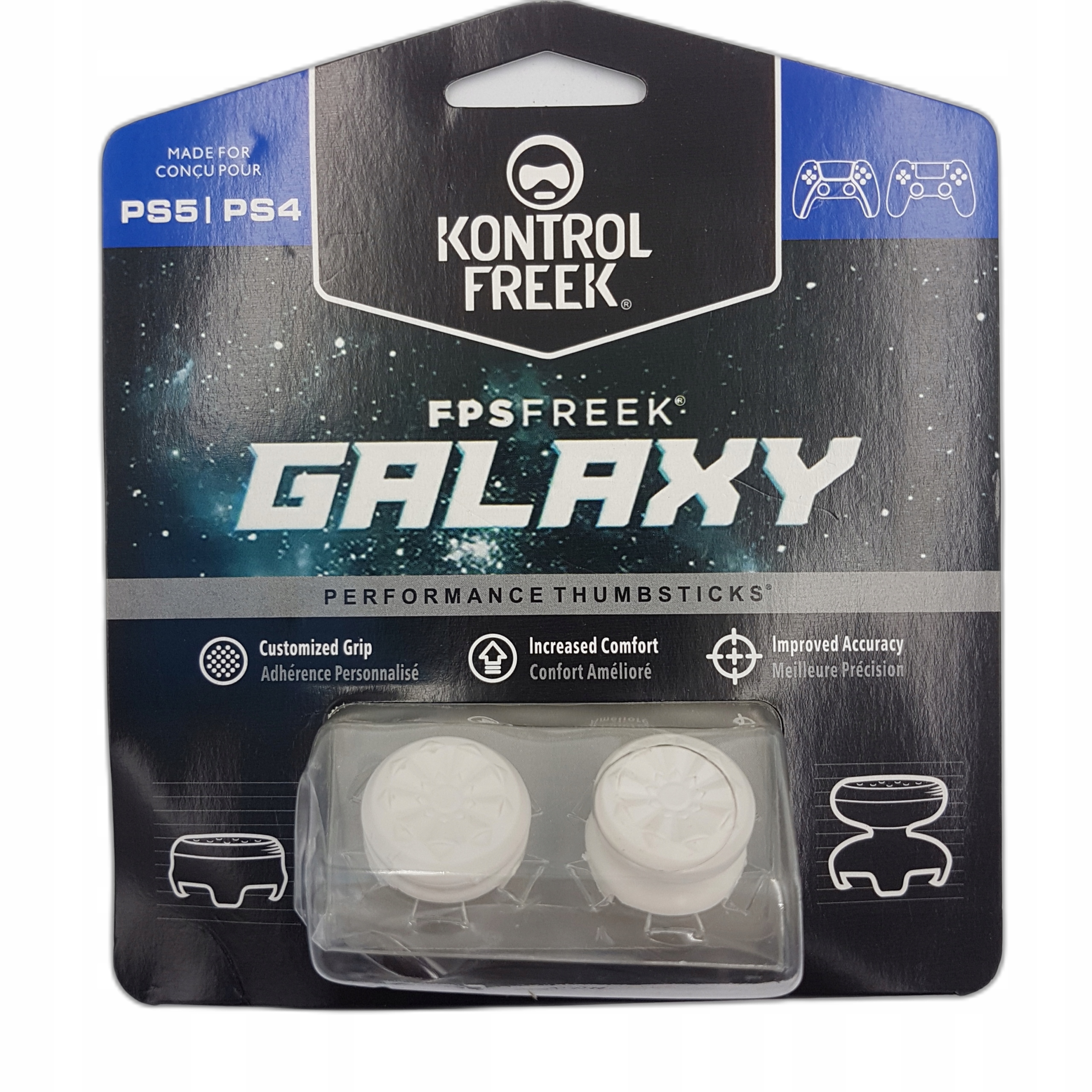 Pad bezprzewodowy, przewodowy do PS4 KontrolFreek biały