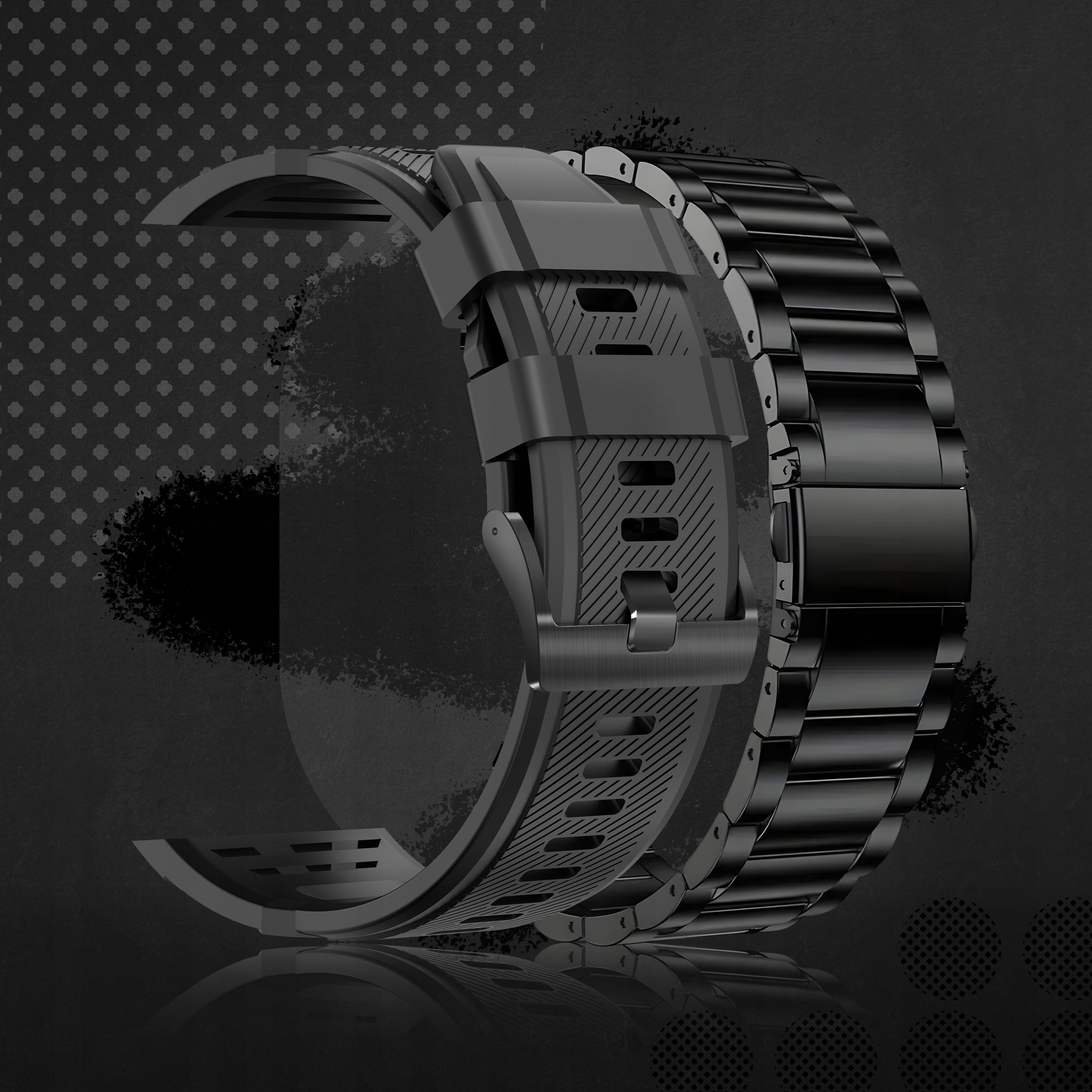 SMARTWATCH ZEGAREK MĘSKI MENU POLSKIE SPORT PULS ROZMOWY SMART WATCH AMOLED Typ naręczny