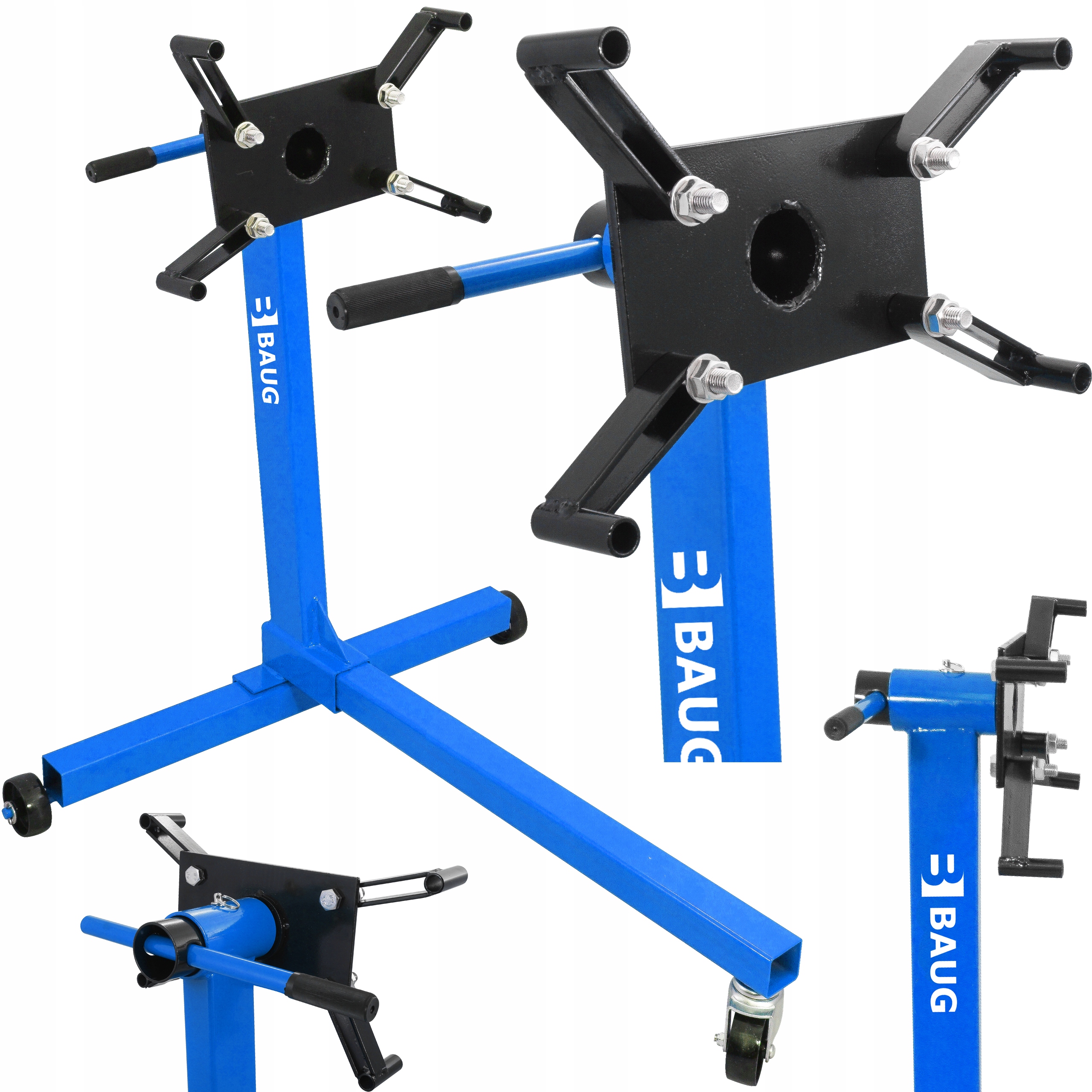 WÓZEK STOJAK DO NAPRAWY MONTAŻU SILNIKA 340KG BAUG