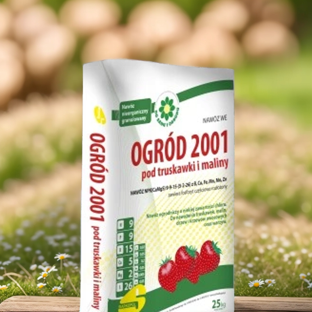 NAWÓZ WIELOSKŁADNIKOWY DO OWOCÓW LEŚNYCH MALIN TRUSKAWEK OGRODOWY MALINY Stan opakowania oryginalne