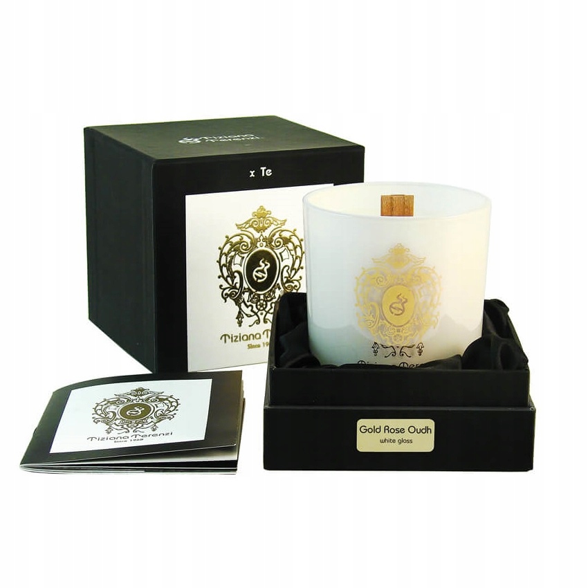 Tiziana Terenzi Zlatá Růžová Oudh Svíčka 170 G