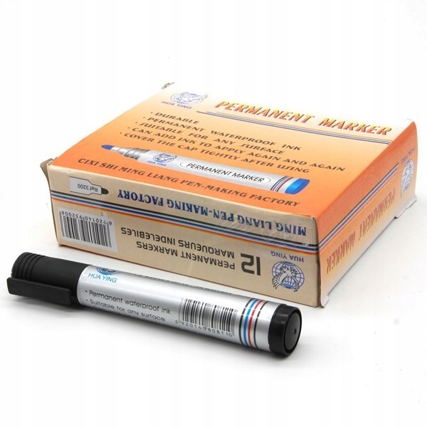 MARKER BUDOWLANY PERMANENTNY 4 ROŻNE KOLORY 12 SZT Marka Tryton