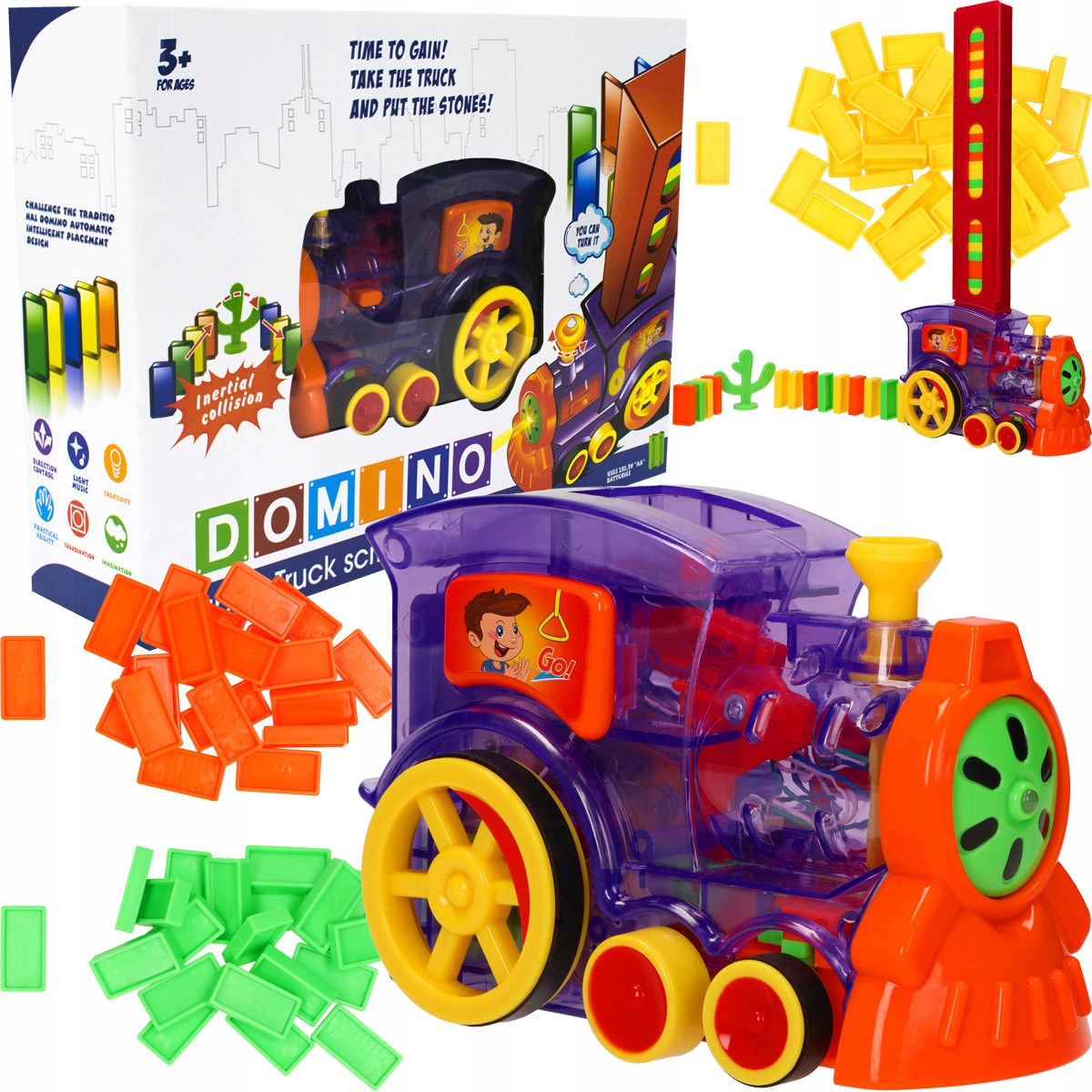 

Lokomotywa Domino Ciuchcia Rozkładająca Domino 2w1