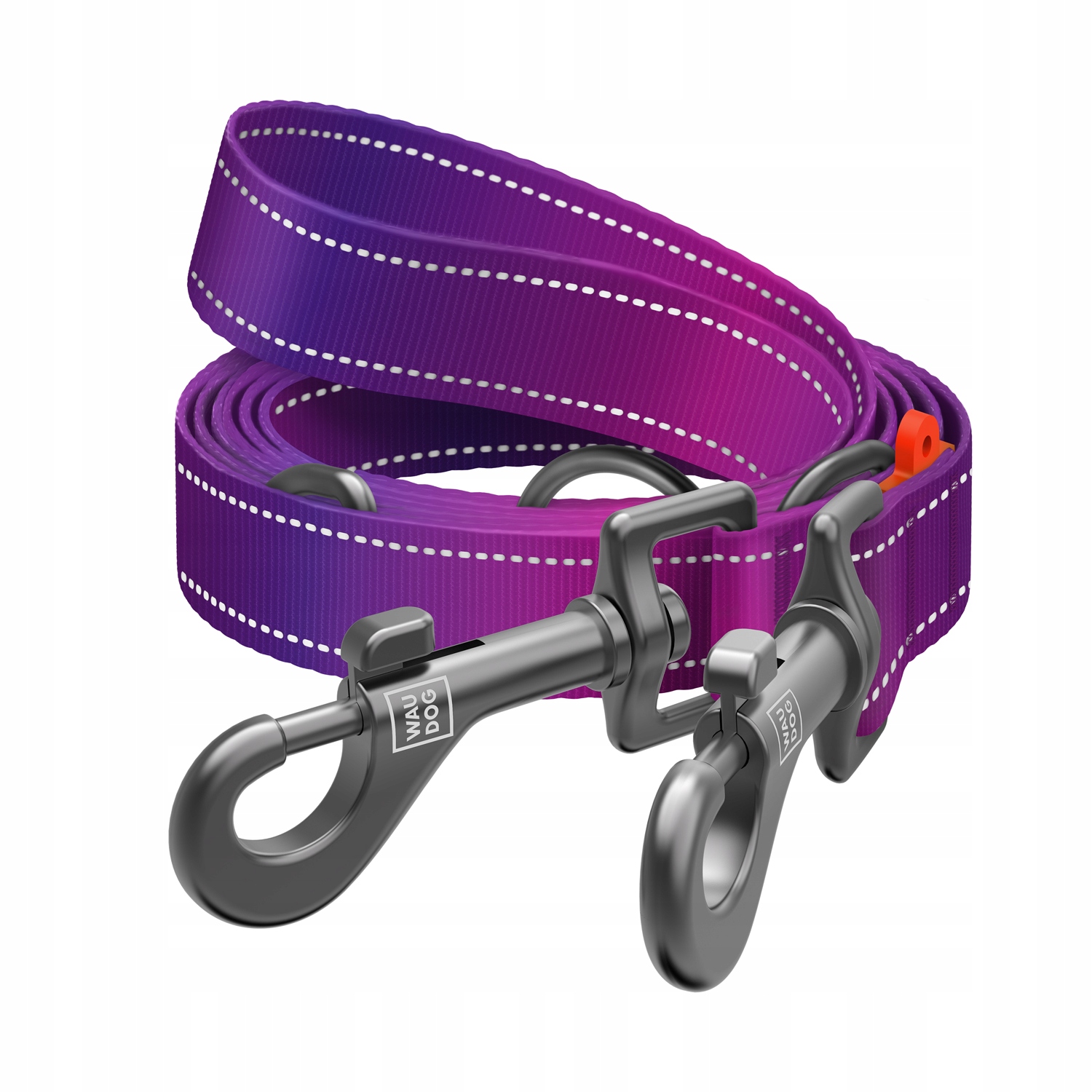 Levně Vodítko pro psa přepínací nylonová, reflexní, fialová, M, 3 m, 20 mm