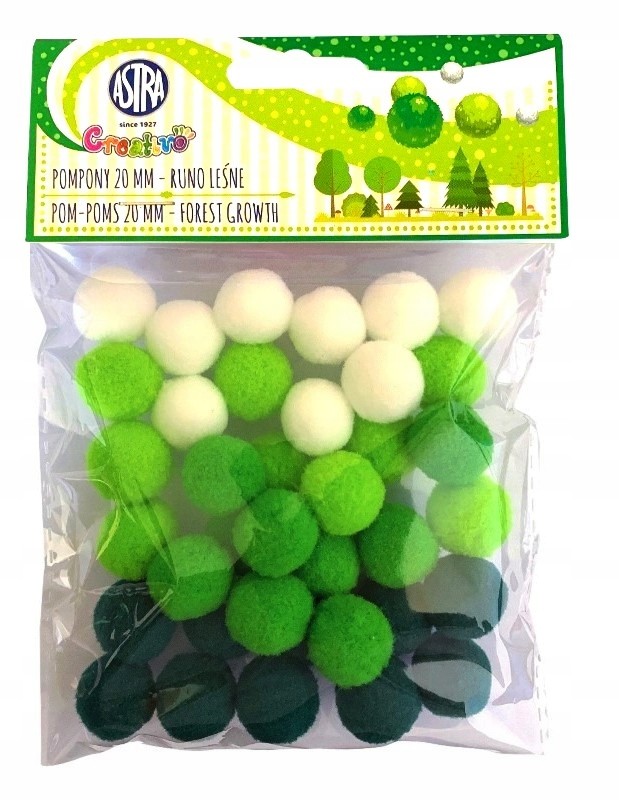 

Pompony dekoracyjne kreatywne 20MM Runo Leśne