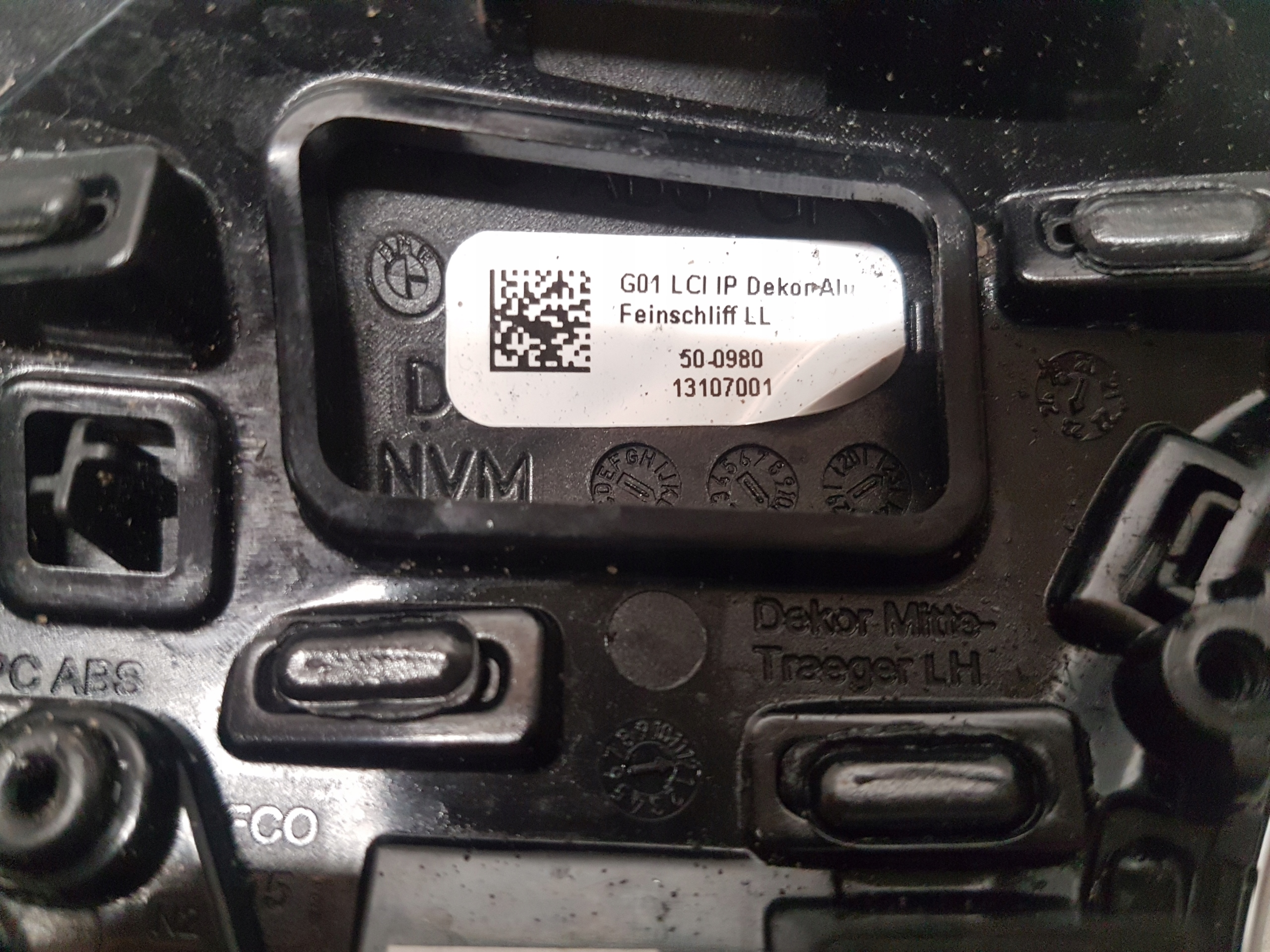 Moulage DEKOR Console BMW X3 G01 LCI