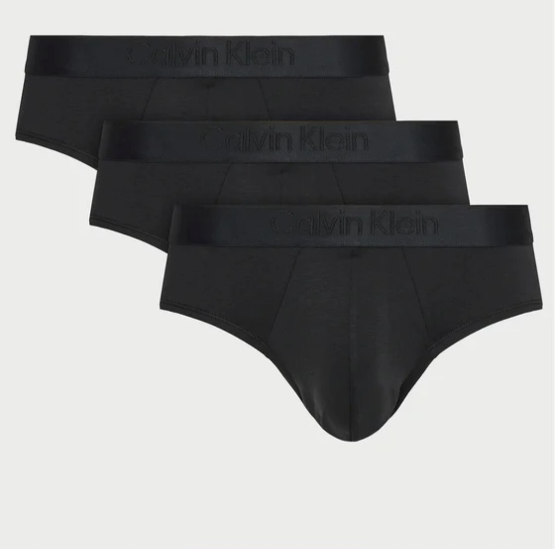 Calvin Klein Slipy černé 3-Pack Velikost S