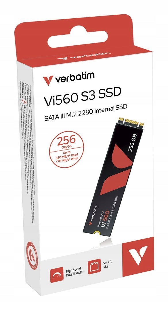 Verbatim Dysk Ssd VI560 S3 256GB M.2 2280 Pcie 49362