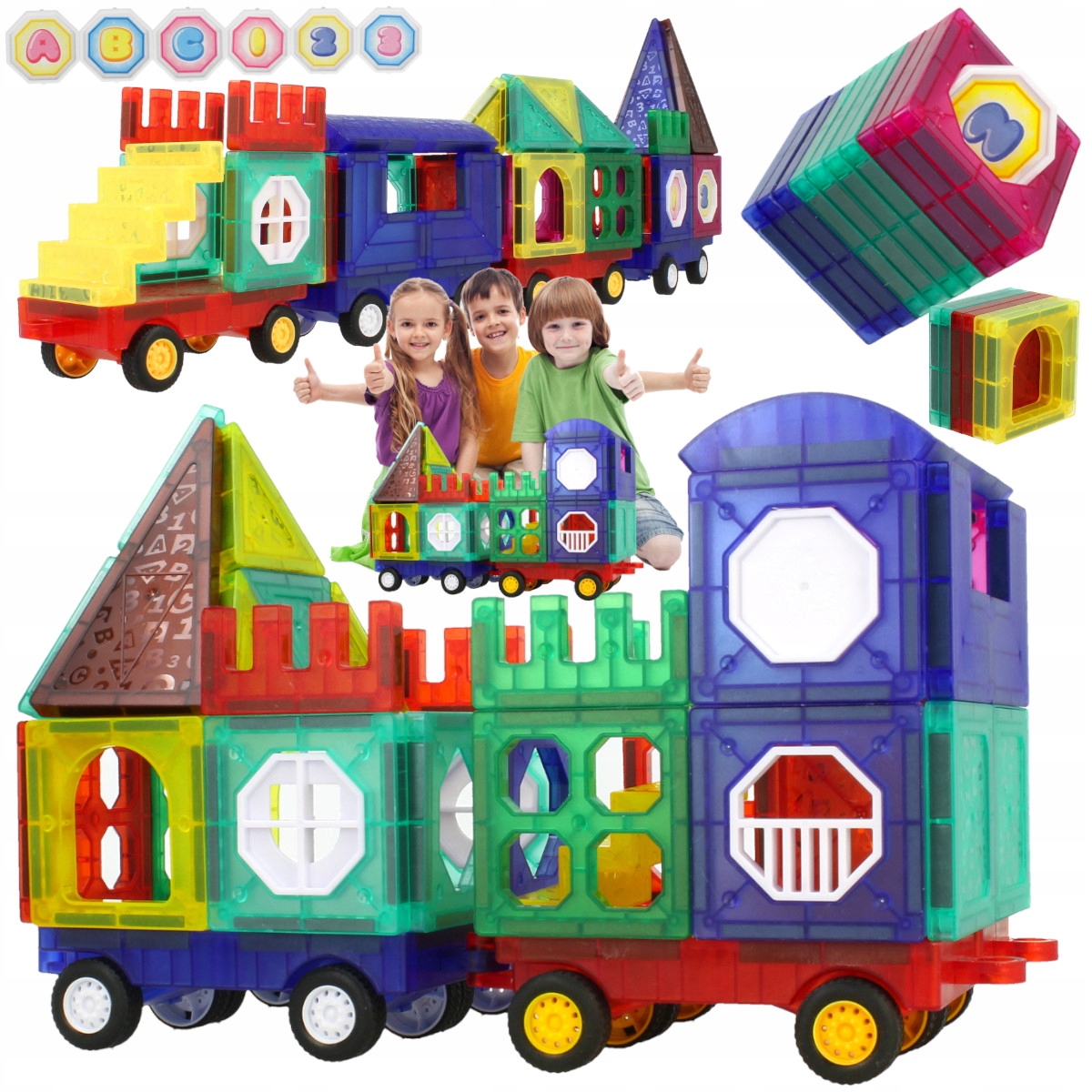 

Kolorowe Klocki Magnetyczne Konstrukcyjne Panele