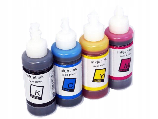 4x Tusz do Epson L100 L110 L130 L200 L300 L455