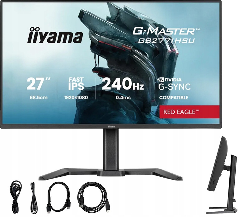 Monitor 27 iiyama G-Master GB2771HSU-B1 Fhd Ips Led 240 Hz 0,4 ms Hdmi Hdr