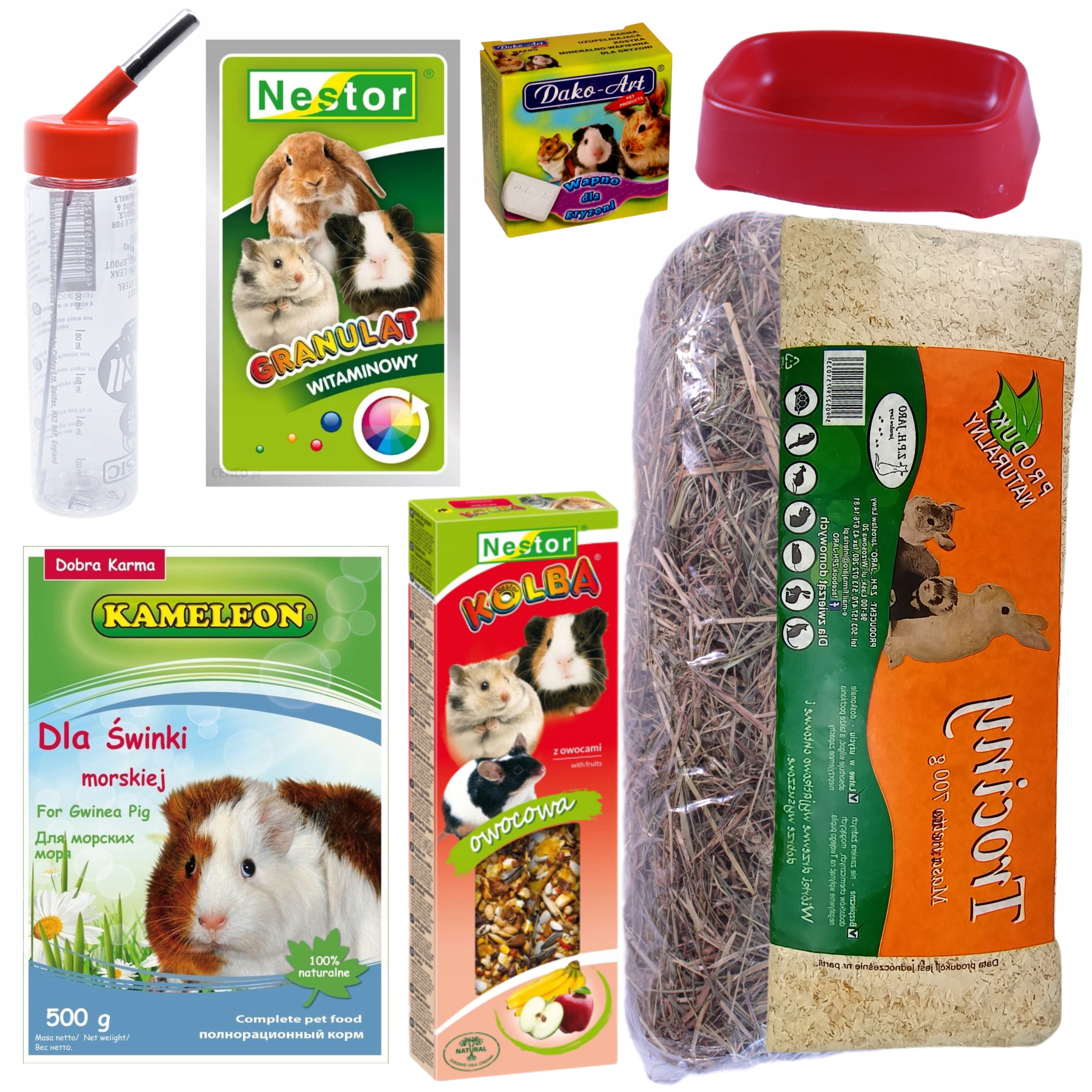 Pro Morče Klec Pro Morčata pro začátečníky Krmivo podestýlka Cobs vit