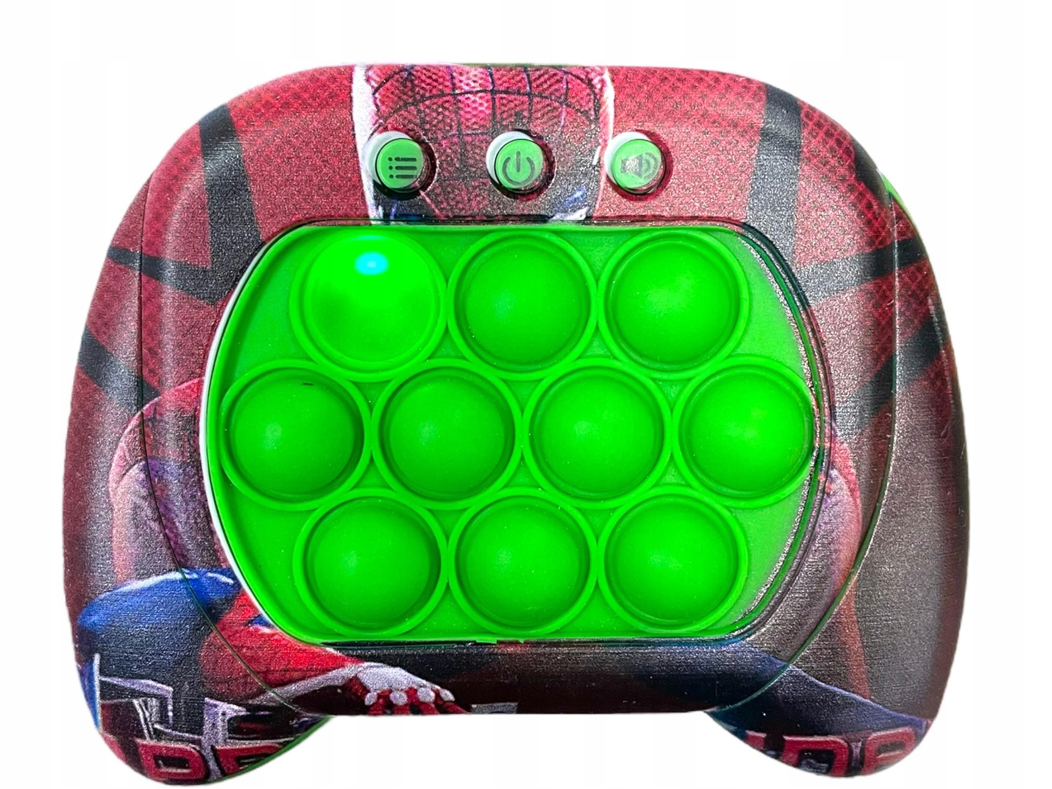 POP IT GRA ELEKTRONICZNA ANTYSTRESOWA ZRĘCZNOŚCIOWA SENSORYCZNA SPIDERMANN