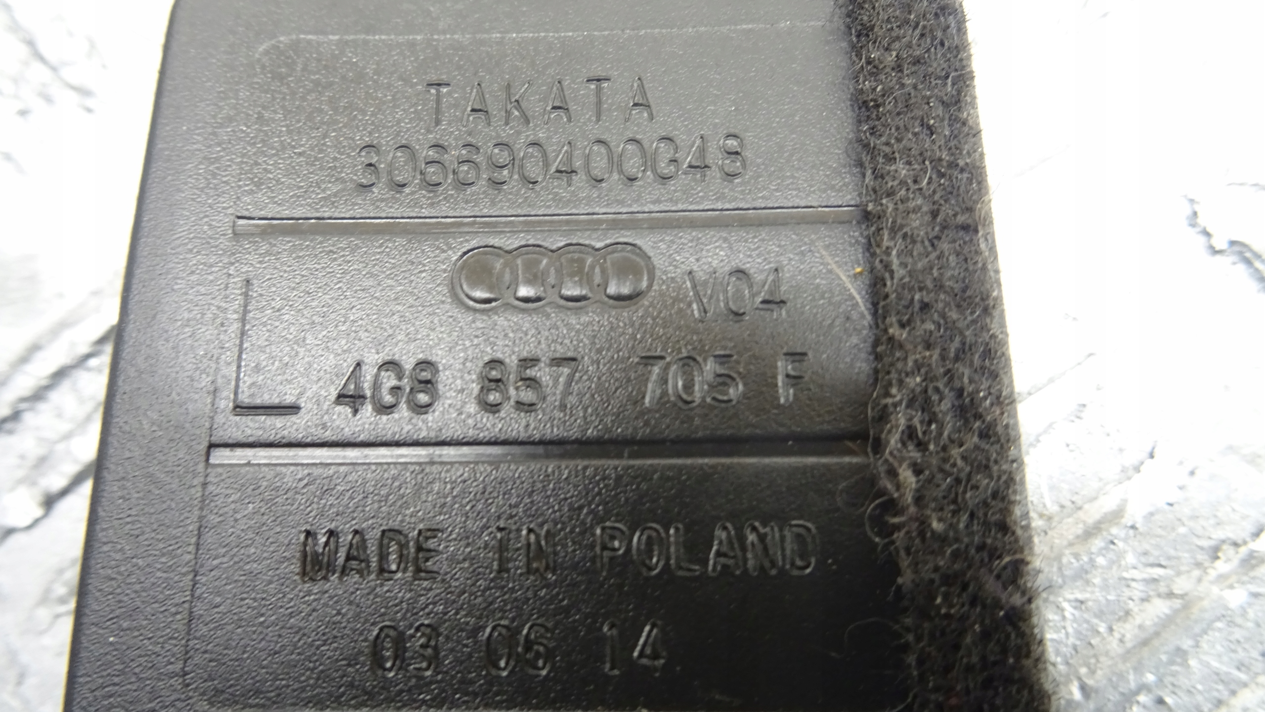 A6 C7 4G napínací pás bezpečnostní levý předek 4G8857705F