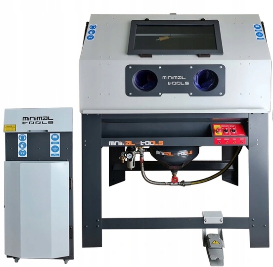 Piaskarka kabinowa CIŚNIENIOWA 400L komora POLSKA