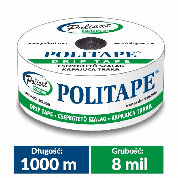 

Taśma Kroplująca Politape Drip 8MIL 5L/H-0,2M1000M